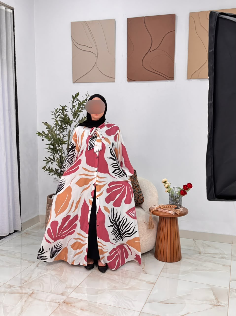 Robe chemisée imprimée